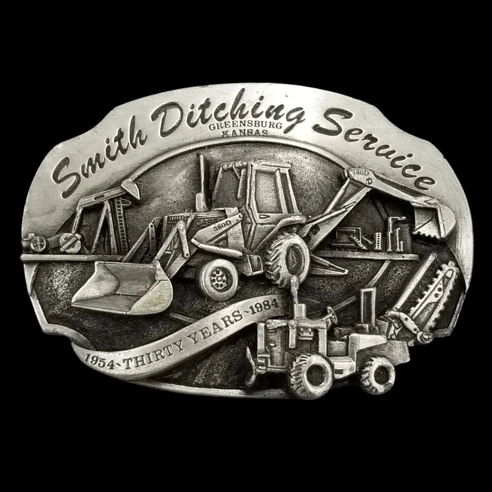 Smith Ditching‎ Service Belt Buckle 1984 Siskiyou Greensburg Kansas